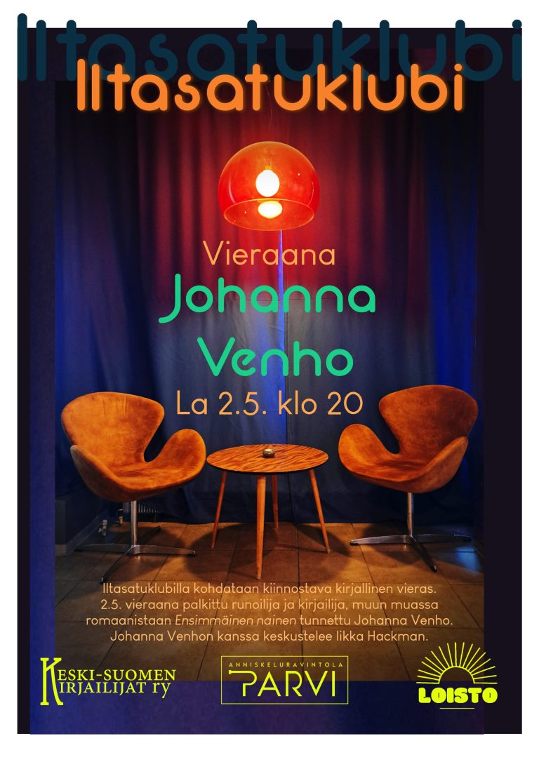 Iltasatuklubi la 2.5. klo 20.00-21.30 Parvessa (Säynätsalo)